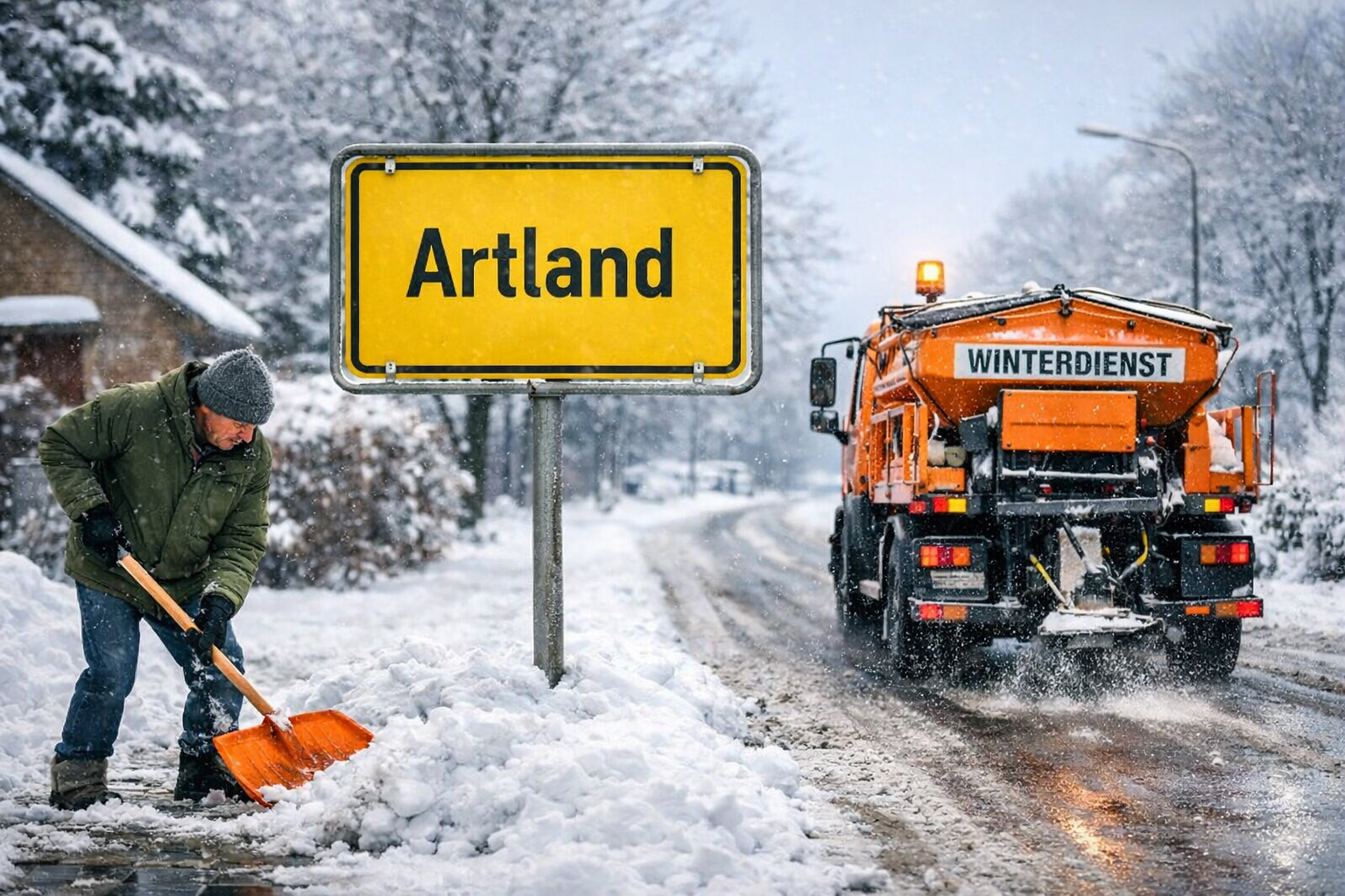❄️ Sicher durch Schnee, Eis und Frost im Artland: Was Mieter, Vermieter und Autofahrer jetzt zum Winterdienst wissen müssen